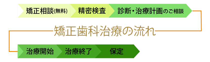 矯正歯科治療の流れ